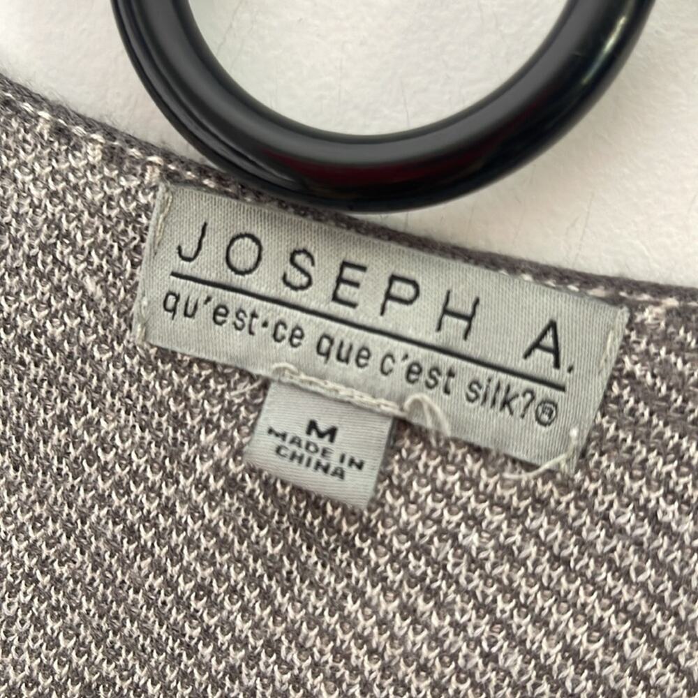 Joseph A Gray Leopard Print Rayon Open Front Knit… - image 2